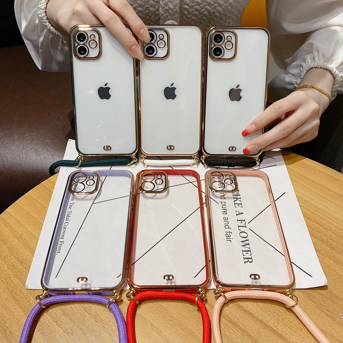 Electroplating Same Color Silicone Lanyard Phone Case, Suitable For iPhone 12 11 Pro SE Xsmax XR X 8 7 Plus Anti-Drop Back Cover
Electroplating Same Color Silicone Lanyard Phone Case, Suitable For iPhone 12 11 Pro SE Xsmax XR X 8 7 Plus Anti-Drop Back Cover