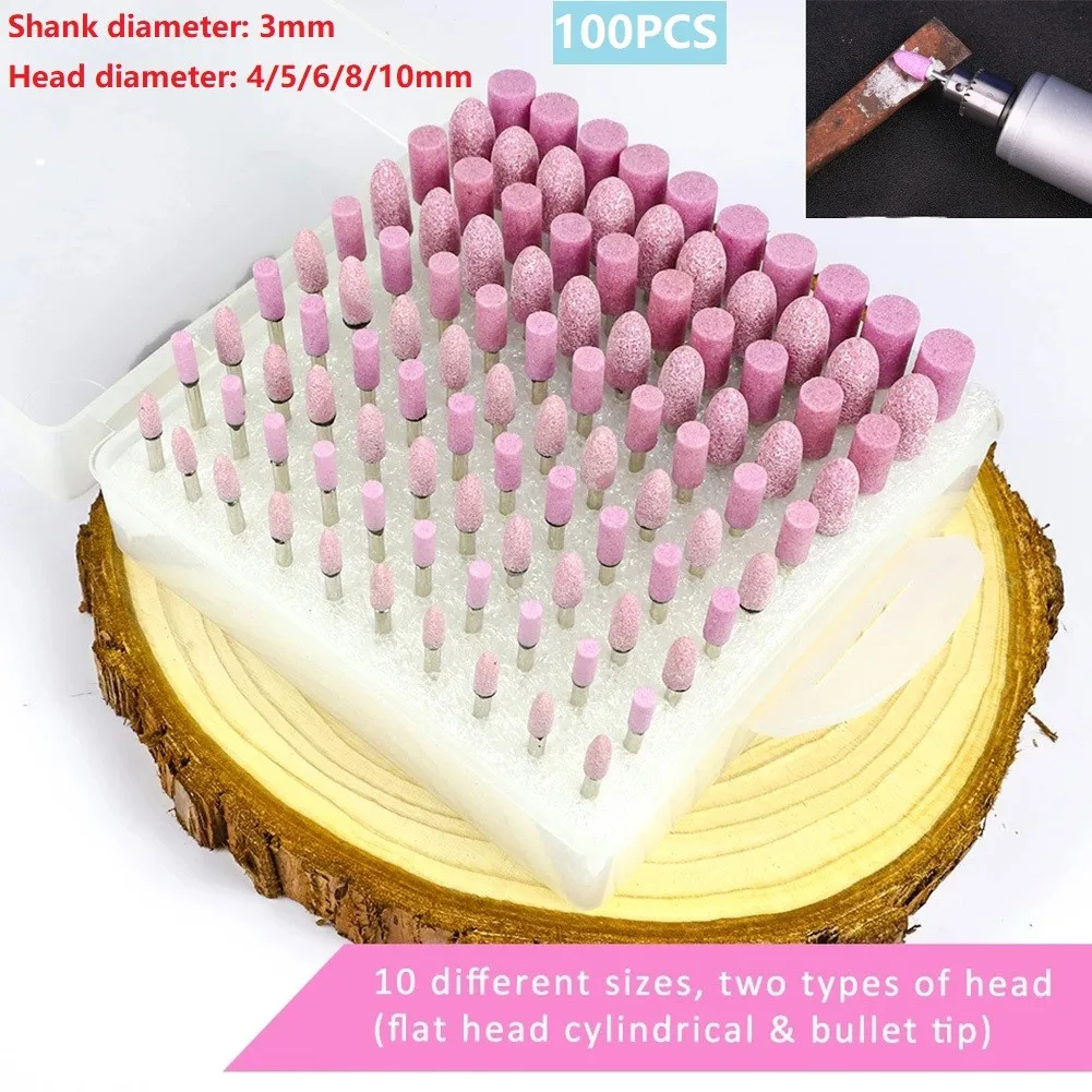 100pc/lot Chrome Corundum Professional Polishing Head Set Accessory Rotary Tools Sharpening Stone Grinding Head Kit Wholesale
100pc/lot Chrome Corundum Professional Polishing Head Set Accessory Rotary Tools Sharpening Stone Grinding Head Kit Wholesale
