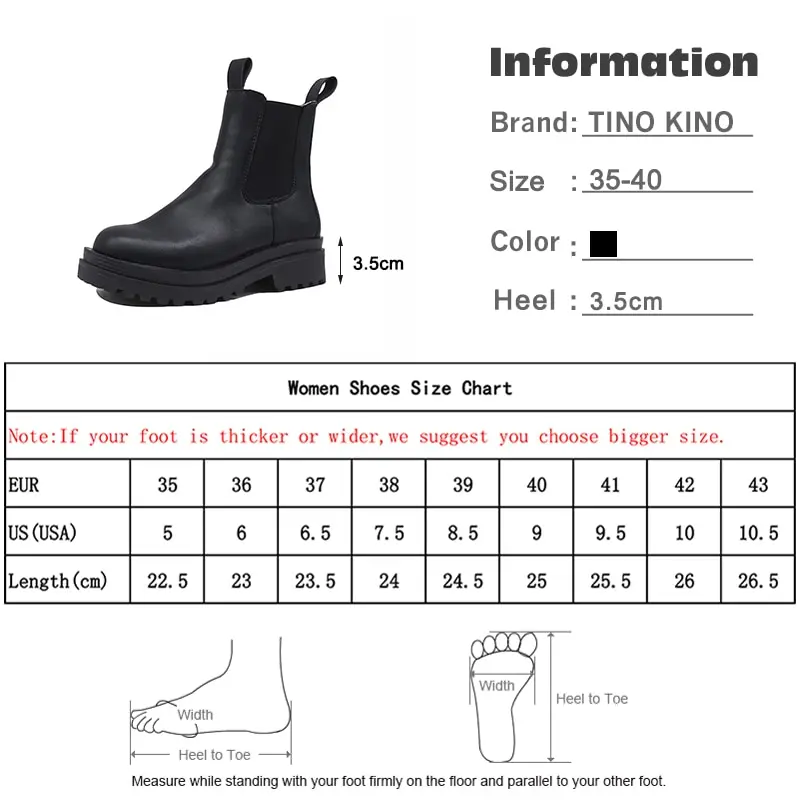 Women Chunky Heel Ankle Boots Woman Shoes Autumn Brand Designer Chelsea Boots Female Platform Boots Lasdies Fashion Black White
Women Chunky Heel Ankle Boots Woman Shoes Autumn Brand Designer Chelsea Boots Female Platform Boots Lasdies Fashion Black White