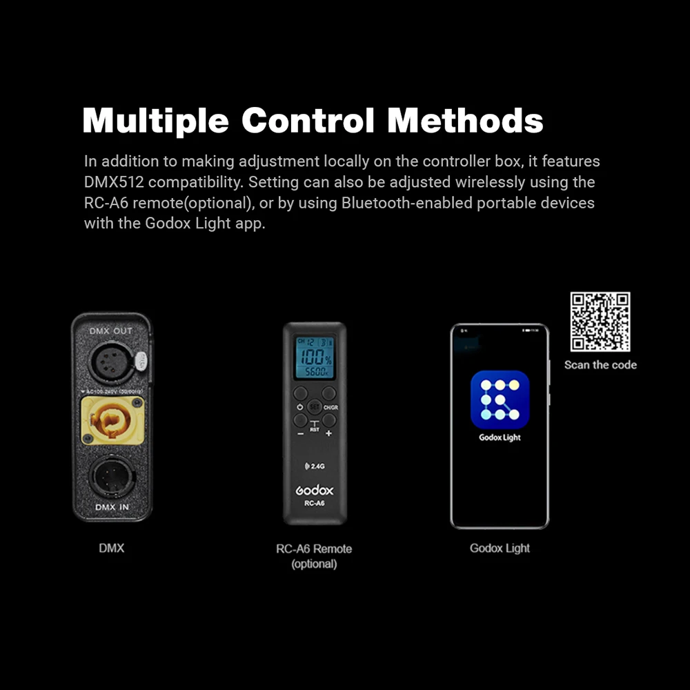 Godox UL60 UL-600 60W 5600K Color Temperature Silent Bowens Mount LED Video Light Remote Control and App Support
Godox UL60 UL-600 60W 5600K Color Temperature Silent Bowens Mount LED Video Light Remote Control and App Support
