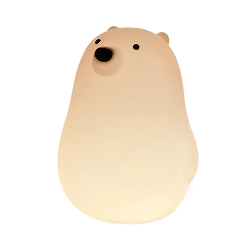 USB Charging Night Light Cartoon White Bear Silicone Patting Night Light Children Kids Led Sleeping Lamp Holiday New Year Gifts
USB Charging Night Light Cartoon White Bear Silicone Patting Night Light Children Kids Led Sleeping Lamp Holiday New Year Gifts