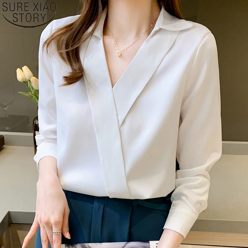 White Shirts Long Sleeve Blouse 2022 Autumn New Chiffon Shirts Korean Fashion Women V-neck Loose Office Lady Tops Elegant 16842
White Shirts Long Sleeve Blouse 2022 Autumn New Chiffon Shirts Korean Fashion Women V-neck Loose Office Lady Tops Elegant 16842