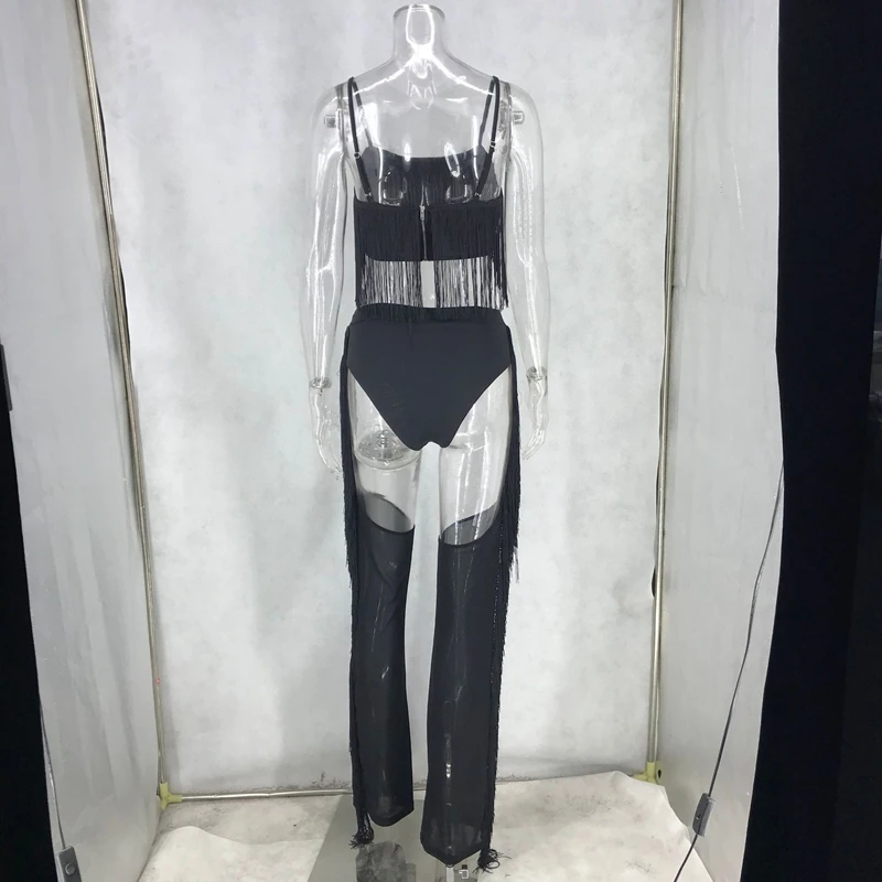Women 2 Piece Sexy Club Outfits Set Festival Clothing Crop Top Hollow out Mesh Pants Set Party Tassel Two Piece Matching Sets
Women 2 Piece Sexy Club Outfits Set Festival Clothing Crop Top Hollow out Mesh Pants Set Party Tassel Two Piece Matching Sets