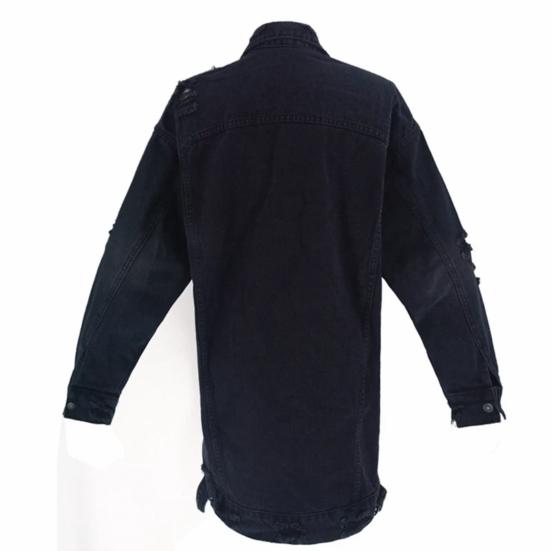 New Style Fashion Boyfriend Style Women Slim Denim Coat Long Sleeve Casual Jean Jacket Outerwear Black Color Turn Down Collar
New Style Fashion Boyfriend Style Women Slim Denim Coat Long Sleeve Casual Jean Jacket Outerwear Black Color Turn Down Collar