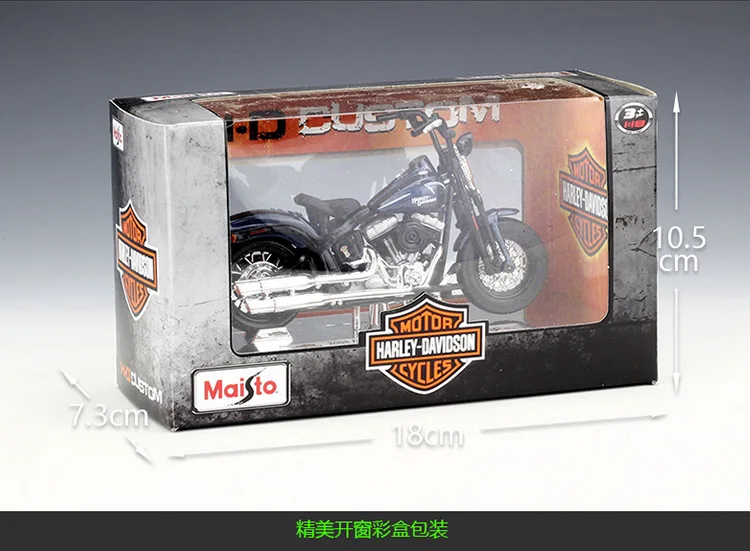 

Maisto 1:18 Harley 2008 FLSTSB Cross Bones Alloy Motorcycle Diecast Bike Car Model Toy Collection Mini Moto Gift