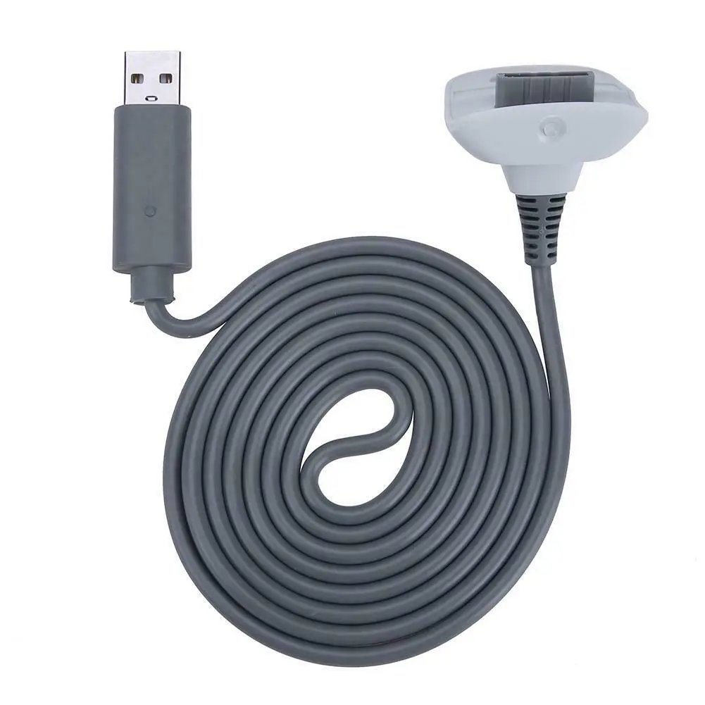 

New High Quality Durable Black White USB Charger Charging Cable Cord Specially for Xbox 360 Wireless Game Controller Chargers