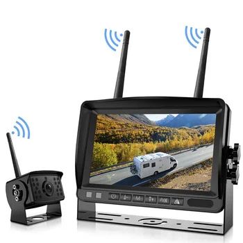 Dual Antenna 18 leds for Car RV Truck Travel Trailer Bus Van FHD 170 Wide View Angle Wireless Backup 1080P Camera 7inch Monitor
Dual Antenna 18 leds for Car RV Truck Travel Trailer Bus Van FHD 170 Wide View Angle Wireless Backup 1080P Camera 7inch Monitor