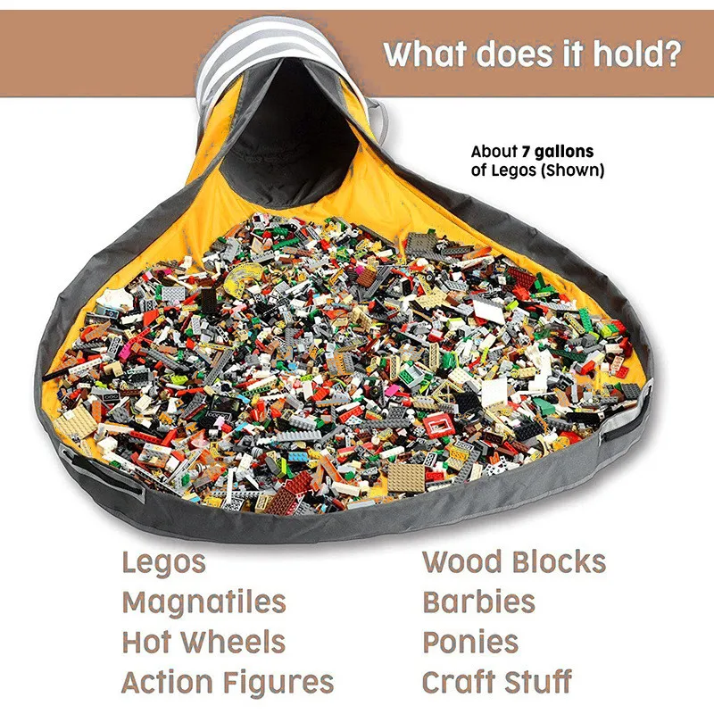 Ведро для хранения игрушек Lego, мешок для быстрого хранения игрушек
Ведро для хранения игрушек Lego, мешок для быстрого хранения игрушек