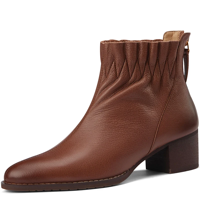 Женские ботильоны челси из натуральной кожи, на высоком каблуке, на молнии
Женские ботильоны челси из натуральной кожи, на высоком каблуке, на молнии