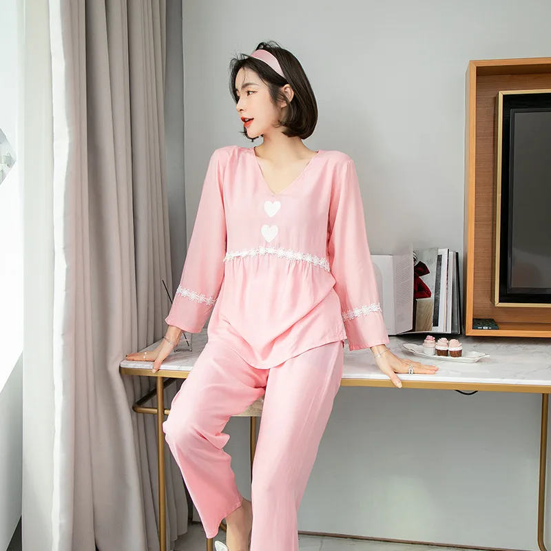 Simple Pajamas Suit Solid Color Lingerie Sexy V-neck Spring Casual Home Service Two-piece Pizama Damska Soft Summer Nightwear
Simple Pajamas Suit Solid Color Lingerie Sexy V-neck Spring Casual Home Service Two-piece Pizama Damska Soft Summer Nightwear