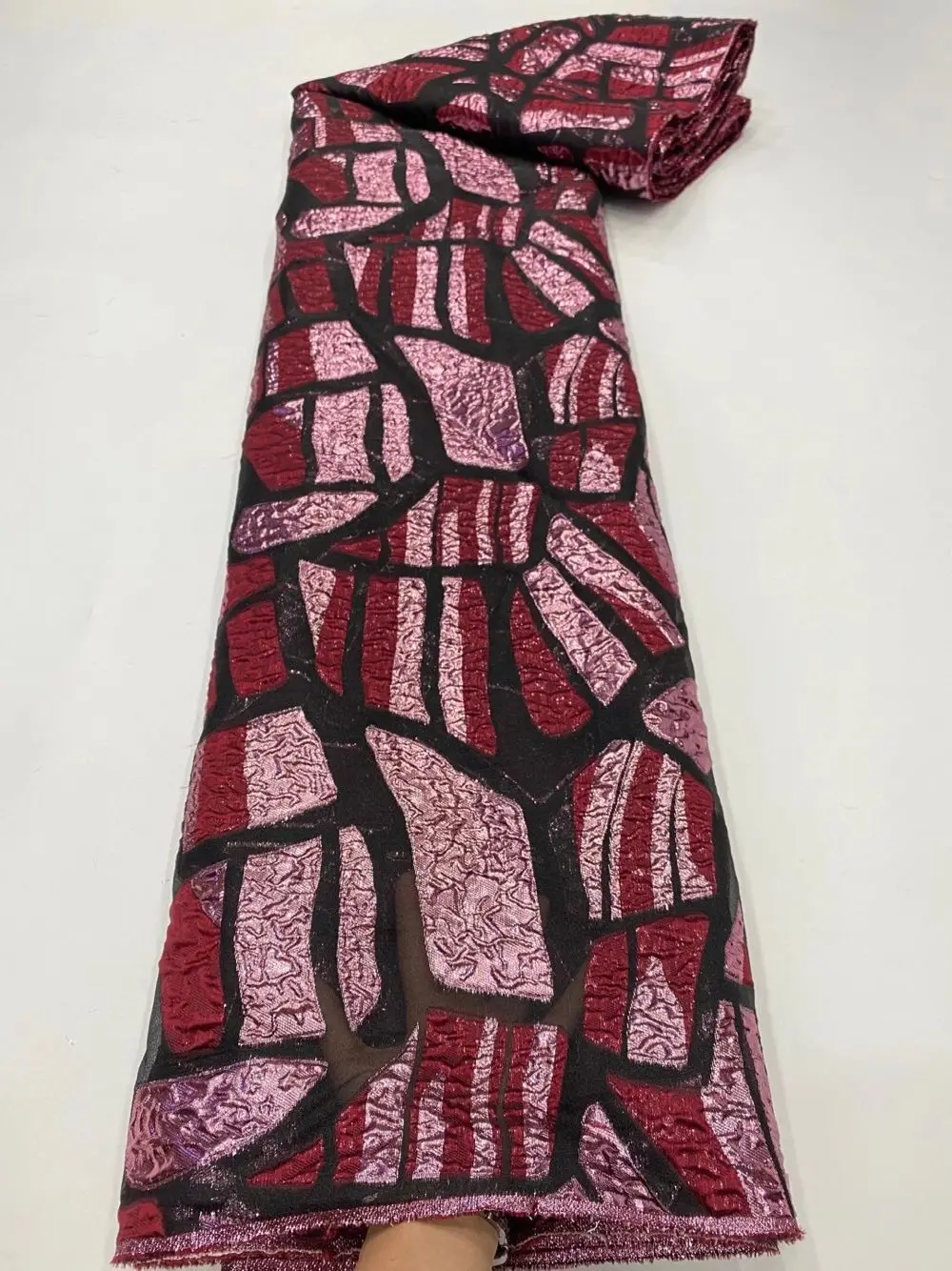 Latest French Brocade Fabric High Quality African Jacquard Lace Cloth Nigerian Tissue Material For Making Wedding Dress DP 806
Latest French Brocade Fabric High Quality African Jacquard Lace Cloth Nigerian Tissue Material For Making Wedding Dress DP 806