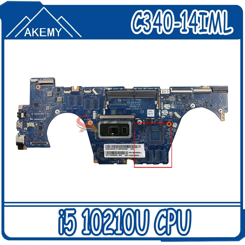 For Lenovo C340-14IML FLEX-14IML laptop motherboard LA-H082P with CPU i5 10210U tested 100% working FRU 5B20W69213 5B20W69203
For Lenovo C340-14IML FLEX-14IML laptop motherboard LA-H082P with CPU i5 10210U tested 100% working FRU 5B20W69213 5B20W69203