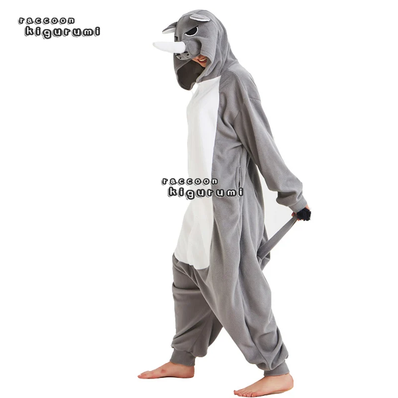 Rhino Animal Onesie Woman Winter Fleece Kids Halloween Cartoon Unisex Cosplay Hippo Pajama Raccoon Kigurumi Adult
Rhino Animal Onesie Woman Winter Fleece Kids Halloween Cartoon Unisex Cosplay Hippo Pajama Raccoon Kigurumi Adult