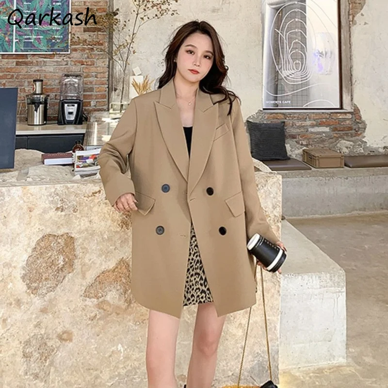 Blazers Women Solid Spring Double Breasted Leisure Elegant All-match Pockets New Arrival Clothing Design Office Lady Stylish Ins
Blazers Women Solid Spring Double Breasted Leisure Elegant All-match Pockets New Arrival Clothing Design Office Lady Stylish Ins