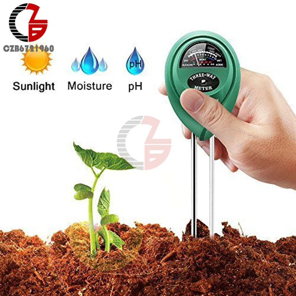 3 in 1 Soil PH Meter Sunlight PH Tester Garden Flowers Soil Moisture Sensor Meter Plants Acidity Humidity PH Monitor Detector
3 in 1 Soil PH Meter Sunlight PH Tester Garden Flowers Soil Moisture Sensor Meter Plants Acidity Humidity PH Monitor Detector