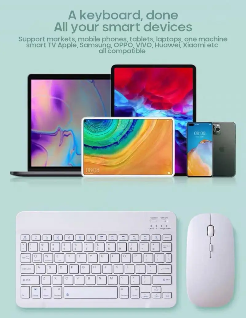 Bluetooth Keyboard Mouse Set Universal Ultra-Thin Portable Bluetooth Keyboards Mobile Phone
Bluetooth Keyboard Mouse Set Universal Ultra-Thin Portable Bluetooth Keyboards Mobile Phone