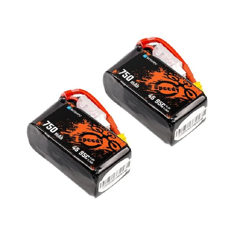 2PCS BETAFPV 750mAh 4S 95C Lipo Battery for Beta95X V3 Whoop Quadcopter/Beta95X V3 HD Digital VTX FPV Racing Drone Accessories
2PCS BETAFPV 750mAh 4S 95C Lipo Battery for Beta95X V3 Whoop Quadcopter/Beta95X V3 HD Digital VTX FPV Racing Drone Accessories