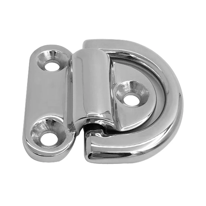 316 Stainless Steel Folding Pad Eye Deck Lashing D Ring Tie Down for Boat Marine
316 Stainless Steel Folding Pad Eye Deck Lashing D Ring Tie Down for Boat Marine