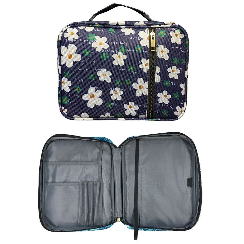 Waterproof Floral Print Bible Bag Oxford Cloth Creative Handbag Zipper Toiletry Case Makeup Container Supplies
Waterproof Floral Print Bible Bag Oxford Cloth Creative Handbag Zipper Toiletry Case Makeup Container Supplies