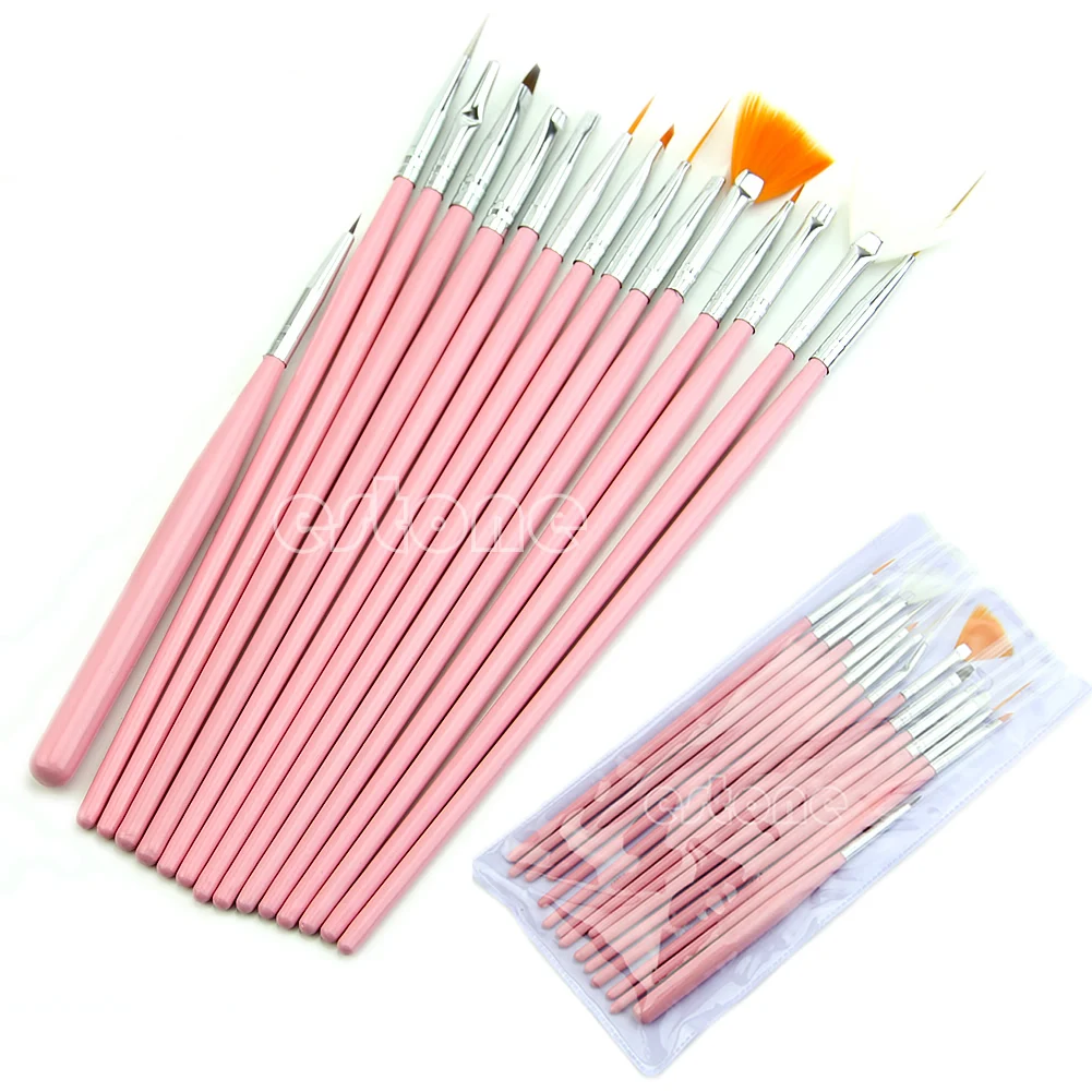 15 Pcs Nail Art Acrylic UV Gel Design Brush Set Painting Pen Tips Tools kit
15 Pcs Nail Art Acrylic UV Gel Design Brush Set Painting Pen Tips Tools kit