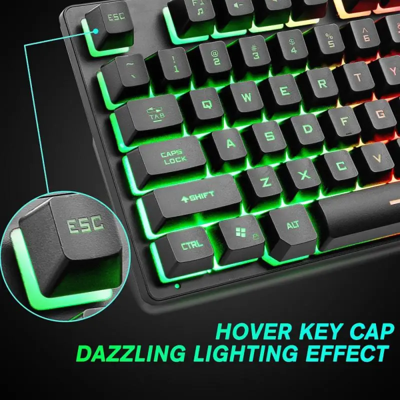 Mechanical Keyboard Wired Gaming Keyboard RGB Mix Backlit 87 Anti-ghosting For Game Laptop PC Fashion Seven-Color
Mechanical Keyboard Wired Gaming Keyboard RGB Mix Backlit 87 Anti-ghosting For Game Laptop PC Fashion Seven-Color