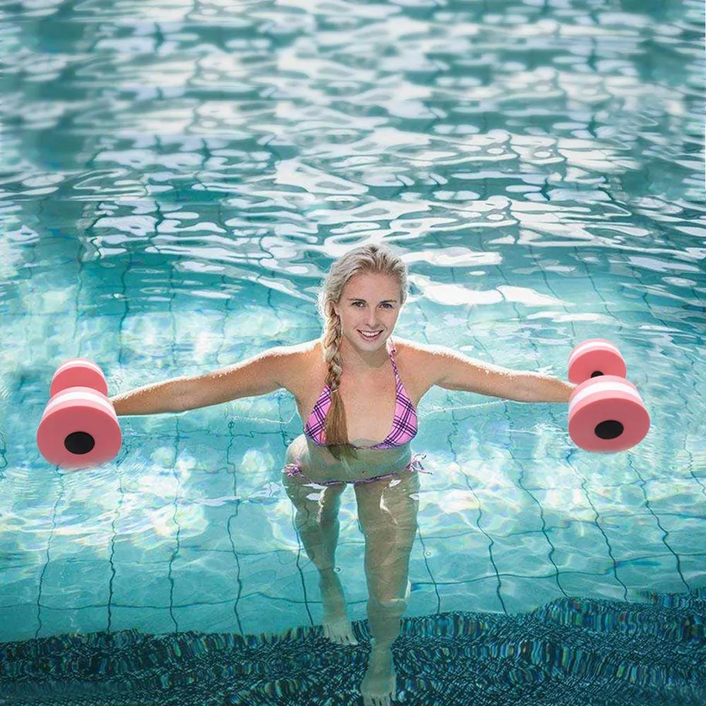 1 пара водная пена плавающий для гимнастического зала Aqua гантели фитнеса ПЕНЫ