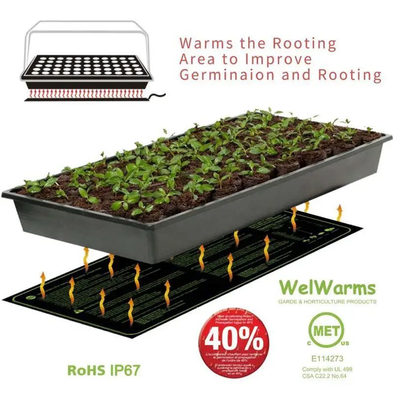 Seedling Heating Mat Waterproof Plant Seed Germination Propagation Clone Starter Heated Pad Household Garden Supplies
Seedling Heating Mat Waterproof Plant Seed Germination Propagation Clone Starter Heated Pad Household Garden Supplies