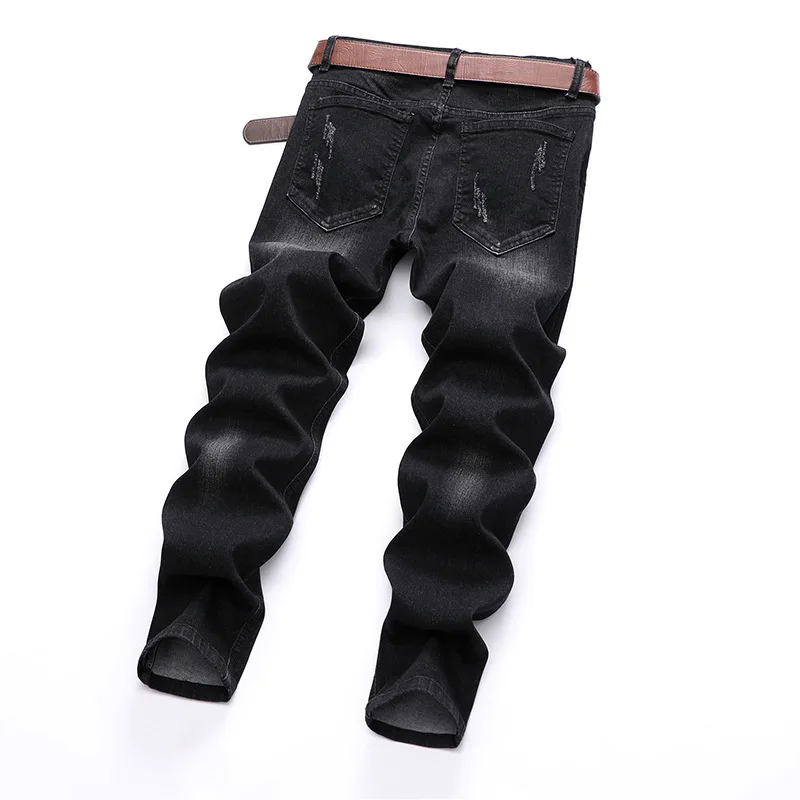 Jean Slim Homme New Ripped Patchwork Jeans Men Straight Black Jeans Men Embroidered Pantalon Homme Slim Casual Mens Trousers
Jean Slim Homme New Ripped Patchwork Jeans Men Straight Black Jeans Men Embroidered Pantalon Homme Slim Casual Mens Trousers