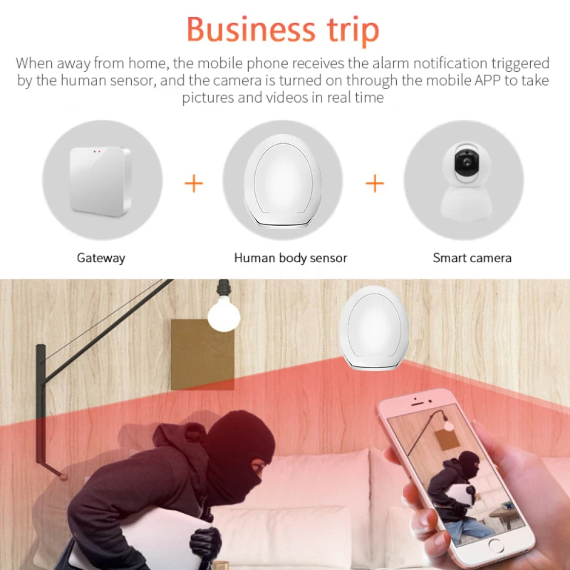 Tuya ZigBee3.0 PIR Sensor Body Motion Sensor Detector Human Movement Detector Mini PIR Motion Wireless Smart Body Movement
Tuya ZigBee3.0 PIR Sensor Body Motion Sensor Detector Human Movement Detector Mini PIR Motion Wireless Smart Body Movement