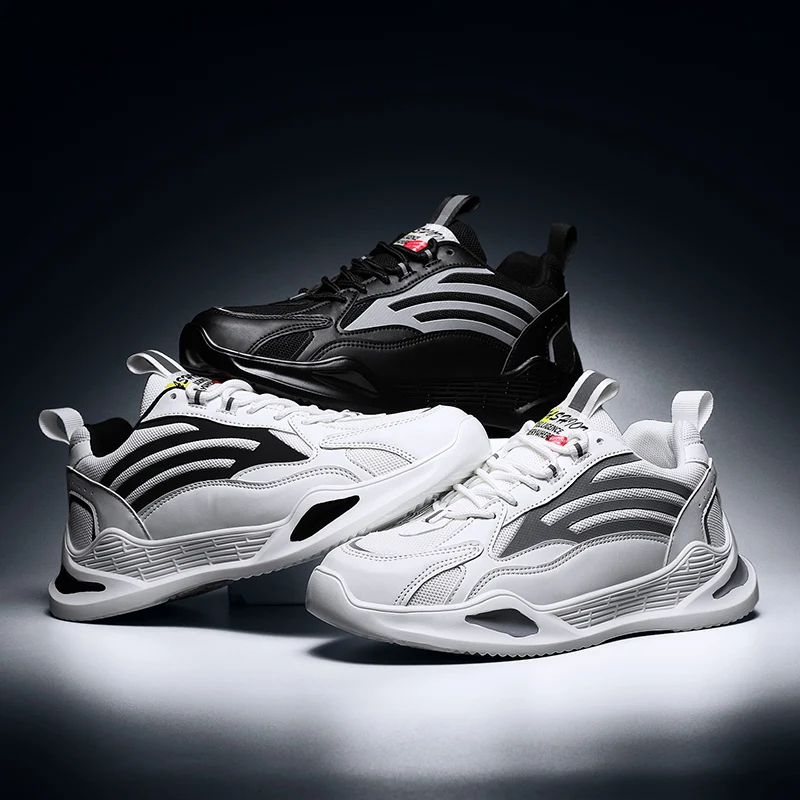 Trend Reflective Men's Sneakers INS Fashion Breathable Running Shoes Men Breathable Athletic Sports Shoes Gym Jogging Footwear
Trend Reflective Men's Sneakers INS Fashion Breathable Running Shoes Men Breathable Athletic Sports Shoes Gym Jogging Footwear