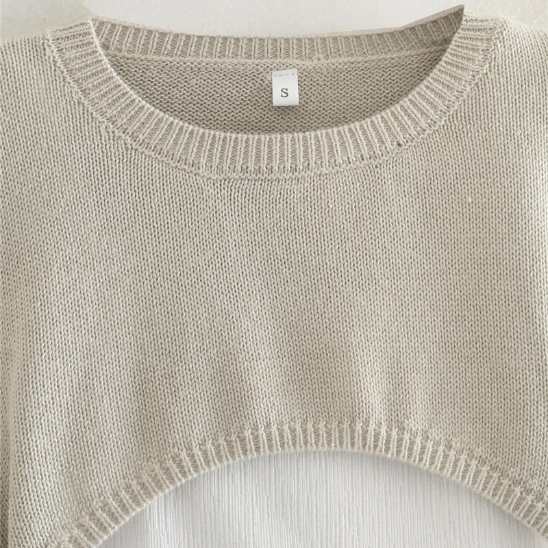 Sukibandra Autumn 2 Piece Hollow Out Chic Sweater Women High Street Khaki O Neck Sweaters Fall Casual Woman Sexy Pullover Jumper
Sukibandra Autumn 2 Piece Hollow Out Chic Sweater Women High Street Khaki O Neck Sweaters Fall Casual Woman Sexy Pullover Jumper
