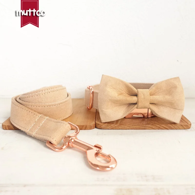 MUTTCO retailing new style collar THE LADY handmade light brown 5 sizes dog collar and leash with bow tie UDC027M
MUTTCO retailing new style collar THE LADY handmade light brown 5 sizes dog collar and leash with bow tie UDC027M