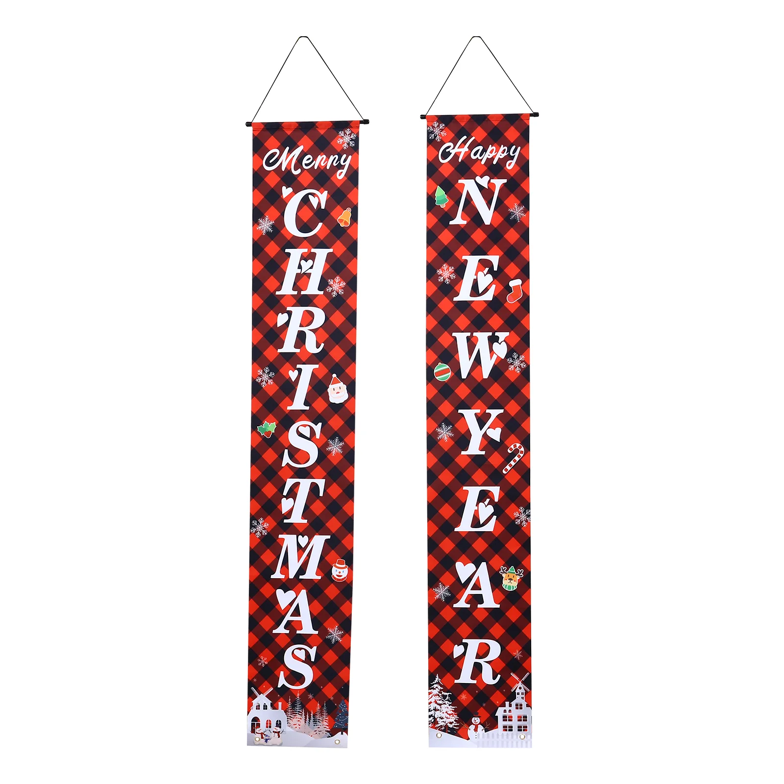 1 Pair Christmas Theme Door Curtain Printing Couplet Pretty Front Door Curtain
1 Pair Christmas Theme Door Curtain Printing Couplet Pretty Front Door Curtain