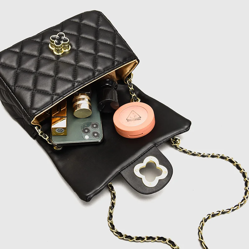 2021 New Fashion Quilted Chain Crossbody Bags Luxury Women Soft Leather Handbag Female Small Black Diamond Lattice Shoulder Bag
2021 New Fashion Quilted Chain Crossbody Bags Luxury Women Soft Leather Handbag Female Small Black Diamond Lattice Shoulder Bag