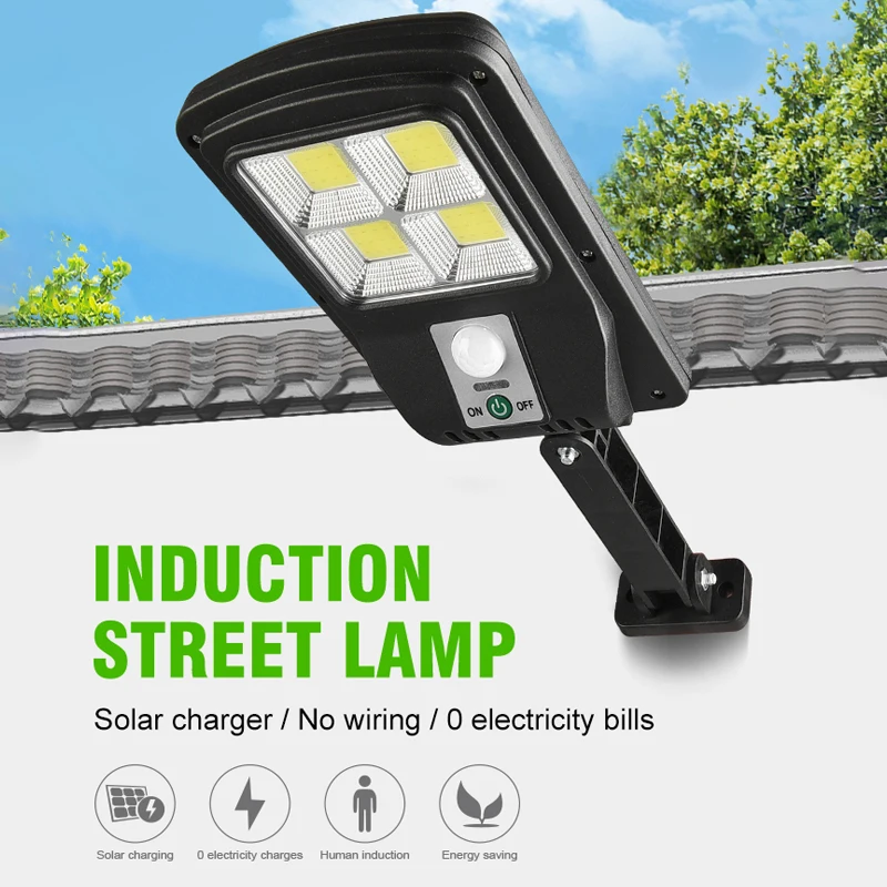 COB Solar Street Lights Waterproof PIR Motion Sensor Solar Lamps With 3 Modes Lighting Outdoor Security Lighting For Garden Pati
COB Solar Street Lights Waterproof PIR Motion Sensor Solar Lamps With 3 Modes Lighting Outdoor Security Lighting For Garden Pati