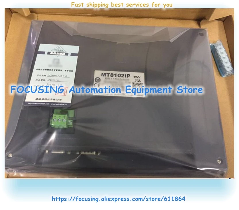 Original New In Box For Touch Display MT8102IP HMI 1 Year Warranty 
Original New In Box For Touch Display MT8102IP HMI 1 Year Warranty