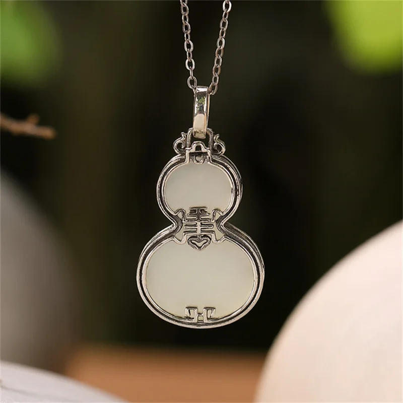 Uglyless Ethnic Gourd Pendants for Women Nature Jade Gemstones Necklaces NO Chain Nephrite China Chic Vintage Jewelry 925 Silver
Uglyless Ethnic Gourd Pendants for Women Nature Jade Gemstones Necklaces NO Chain Nephrite China Chic Vintage Jewelry 925 Silver