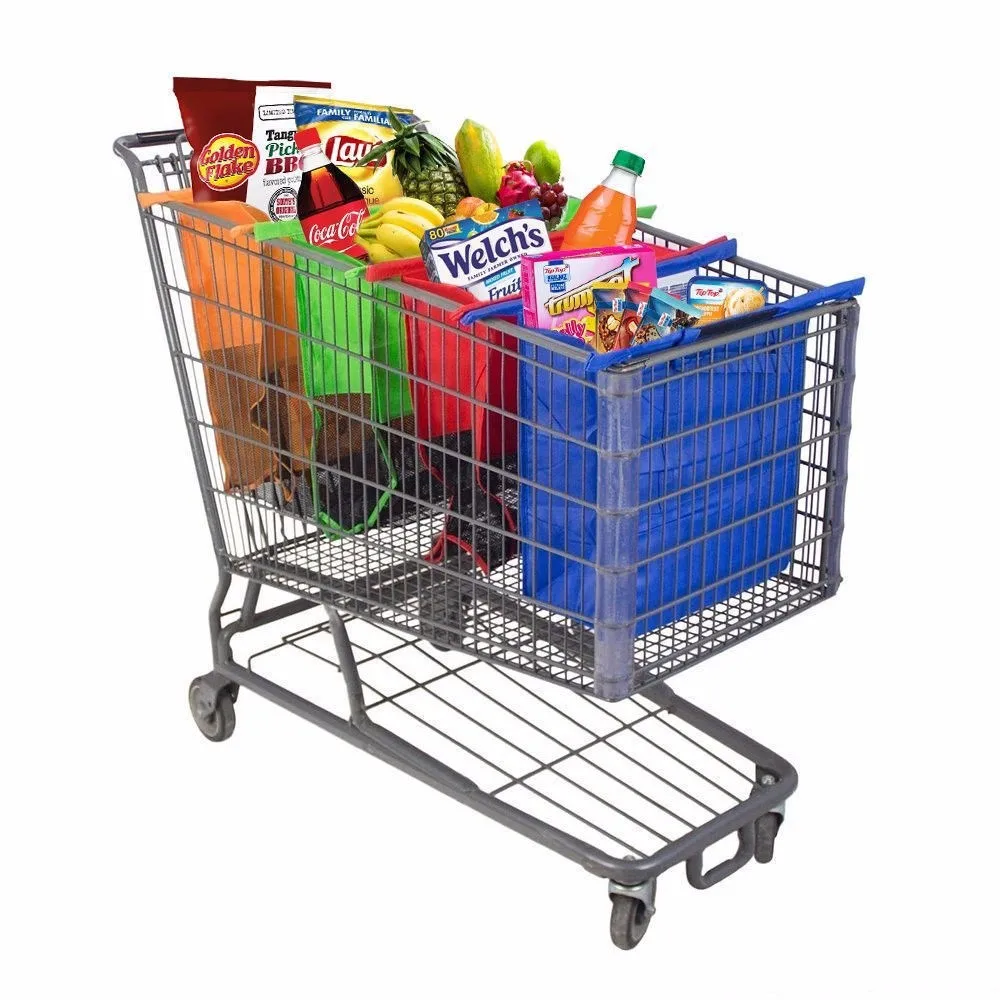 4pcs/Set Reusable Cart Trolley Supermarket Shopping Storage Bags Foldable Reusable Eco-Friendly Shop Handbag Totes
4pcs/Set Reusable Cart Trolley Supermarket Shopping Storage Bags Foldable Reusable Eco-Friendly Shop Handbag Totes