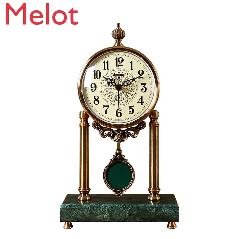 European-Style Swing Clock Decoration Clock Nordic Affordable Luxury Living Room Large Desktop Clock American Mute Clock Desktop
European-Style Swing Clock Decoration Clock Nordic Affordable Luxury Living Room Large Desktop Clock American Mute Clock Desktop