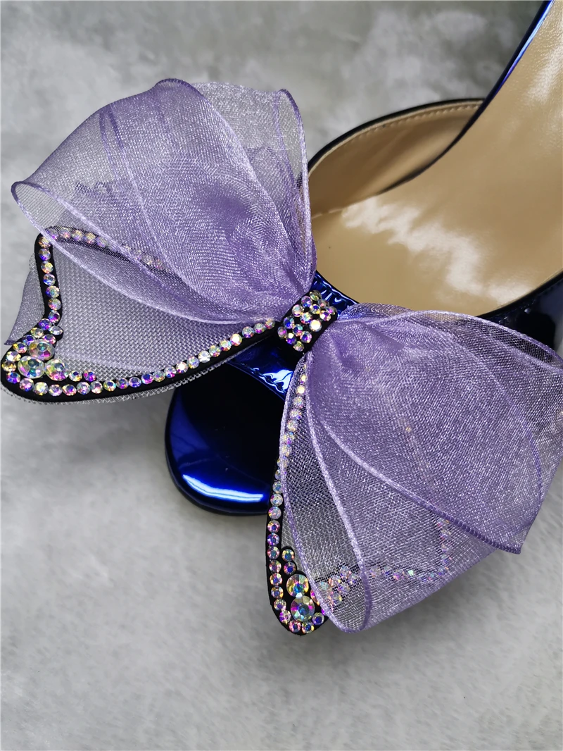 Sweet Jeweled Lace Butterfly-knot Shoes Woman Crystal Diamond Heel Bright Genuine Leather Rhinestone High Heel Slippers Women
Sweet Jeweled Lace Butterfly-knot Shoes Woman Crystal Diamond Heel Bright Genuine Leather Rhinestone High Heel Slippers Women