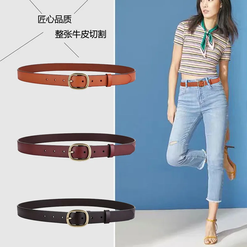 Women Luxury Brand Genuine Leather Belts High Quality Vintage Pin Buckle Belts for Lady Jeans Casual Strap LB2138
Women Luxury Brand Genuine Leather Belts High Quality Vintage Pin Buckle Belts for Lady Jeans Casual Strap LB2138