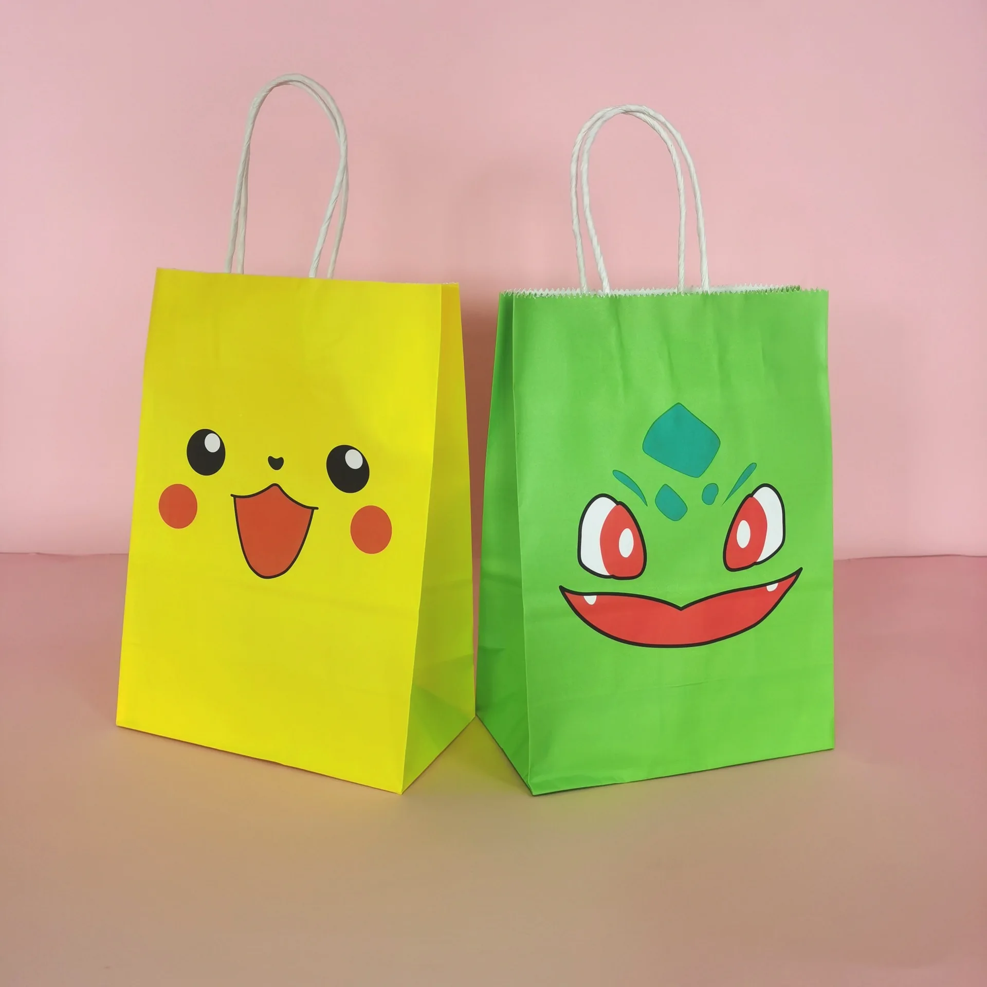 Pokemon Pikachu Paper Bag Anime action figureJenny Turtle Hand-held Gift Party Halloween Candy Birthday Gifts | Игрушки и хобби