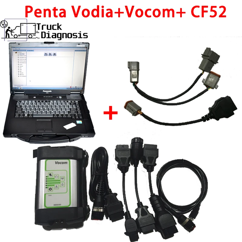 

Для Volvo Penta Marine инструмент для диагностики промышленного двигателя + Toughbook CF52 vocom vodia для Volvo Penta Vodia5 диагностический инструмент