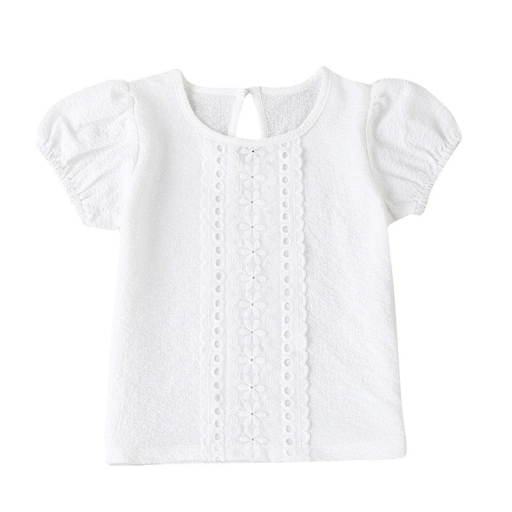 2-6Years Cute Solid Girls Short Sleeve T Shirt For Summer Children Kids Girl's Clothes Floral Pattern O Neck Shirt
2-6Years Cute Solid Girls Short Sleeve T Shirt For Summer Children Kids Girl's Clothes Floral Pattern O Neck Shirt