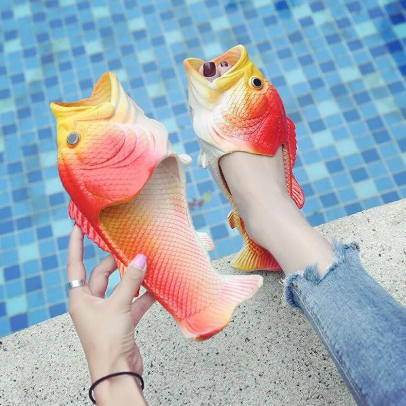 2021 Fish Slippers Fashion Outer Wear Summer Girls Flip Flops Creative Funny Couple Fish-shaped Parent-child Shoes
2021 Fish Slippers Fashion Outer Wear Summer Girls Flip Flops Creative Funny Couple Fish-shaped Parent-child Shoes