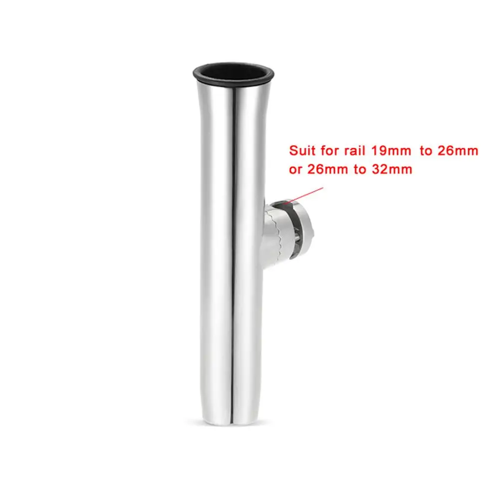 Stainless Steel 316 Fishing Rod Rack Holder Pole Bracket Support Rail Mount with Clamp on 19 to 32mm Marine Boat Hardware Fish | Автомобили