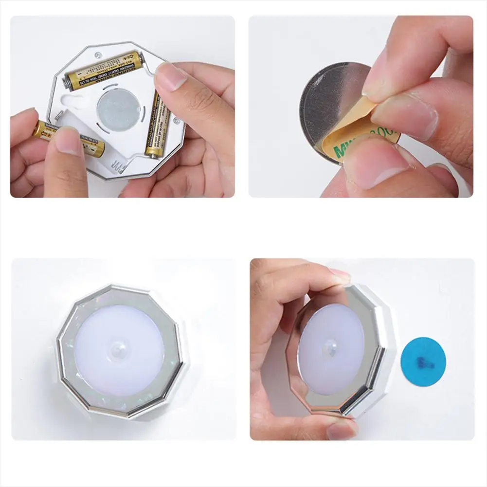 Motion Sensor Led Light Motion-sensing Battery Powered Nightlight For Wardrobe Living Room
Motion Sensor Led Light Motion-sensing Battery Powered Nightlight For Wardrobe Living Room