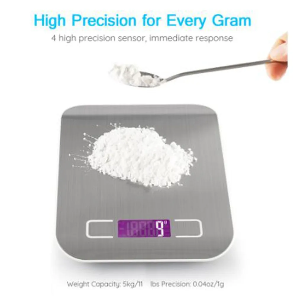 Kitchen Scale Stainless For Food Precision Electronic Scales Food Scales Diet Scales Slim LCD Digital Electronic Weighing Scale
Kitchen Scale Stainless For Food Precision Electronic Scales Food Scales Diet Scales Slim LCD Digital Electronic Weighing Scale