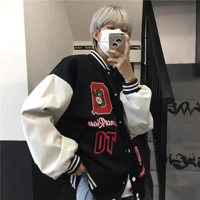 Vintage Bear Letters Baseball Jacket Coat Women Oversized 2021 Spring New Harajuku Korean Style Loose Outerwear Students Girls
Vintage Bear Letters Baseball Jacket Coat Women Oversized 2021 Spring New Harajuku Korean Style Loose Outerwear Students Girls