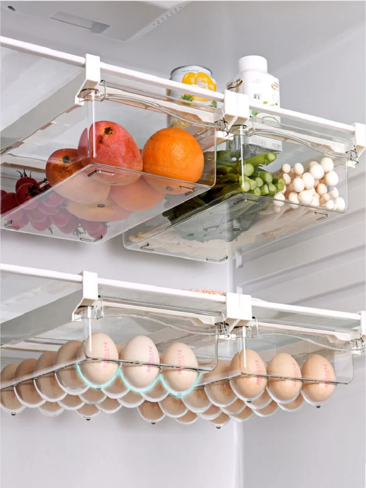 Adjustable Egg Refrigerator Organizer Large Capacity Transparent Drawer Organizer Plastic Kitchen Food Preservation Storage Box
Adjustable Egg Refrigerator Organizer Large Capacity Transparent Drawer Organizer Plastic Kitchen Food Preservation Storage Box